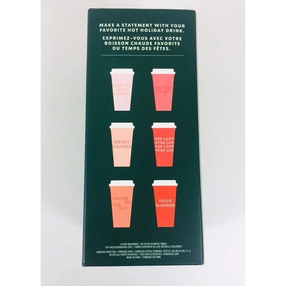 Starbucks Lot Holiday 2019 Reusable Hot Cold Cups - Picture 6 of 11